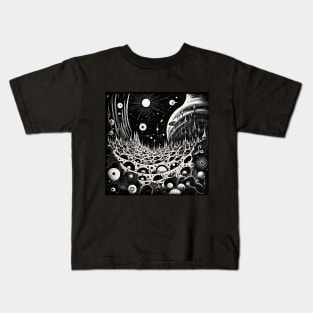 Space cosmic doodle Kids T-Shirt